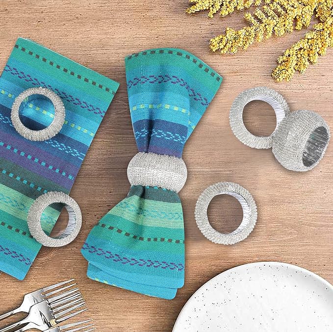 Lightnpro Beaded Napkin Ring Set of 12 - Image 4