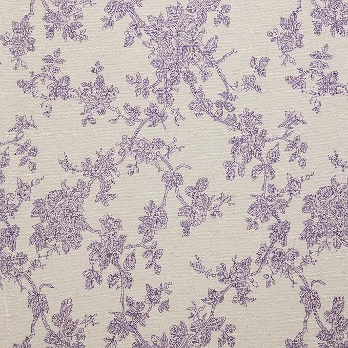 French Pastoral Farmhouse Table Runners, 13x90 Inch Purple | 100% Organic - Image 6