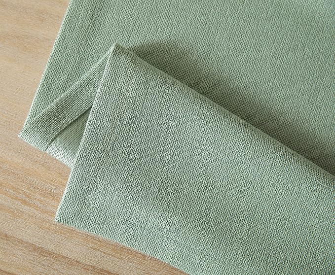 Burlap Style Farmhouse Table Runner, 14x60 Inches Seafoam | Thick Durable Fabric - Image 7