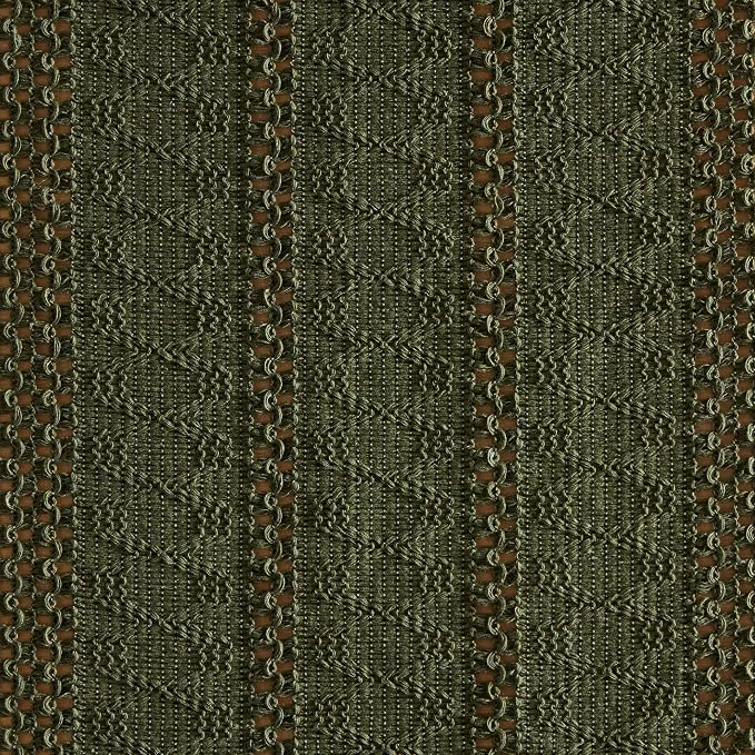 Macrame Style Boho Table Runner, 12x72 Inch Olive | Woven Boho Table Runner - Image 6