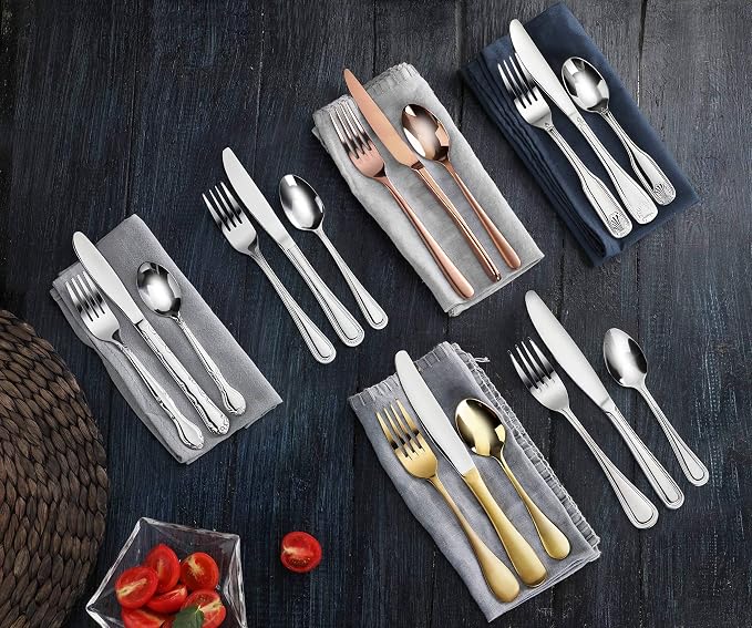 New Star Foodservice Rose Pattern 18/0 Stainless Steel Dinner/Dessert Spoon - Image 10