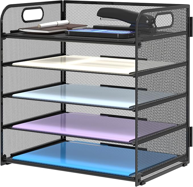 5 Trays Paper Organizer Letter Tray by SUPEASY
