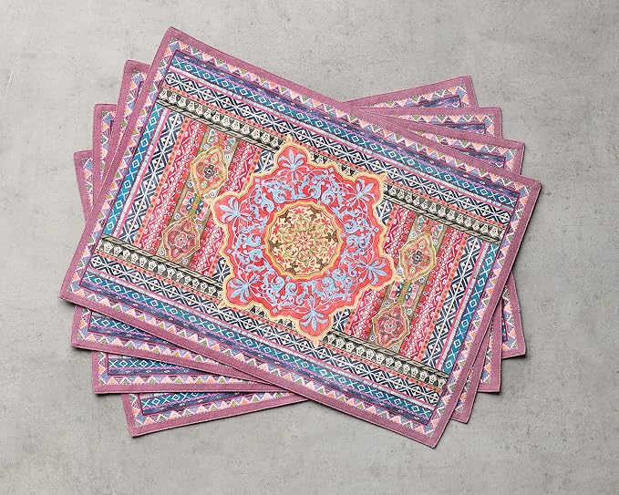 Maison d' Hermine Placemats Set of 4 Reusable 100% Cotton | Cloth Place Mats - Image 9