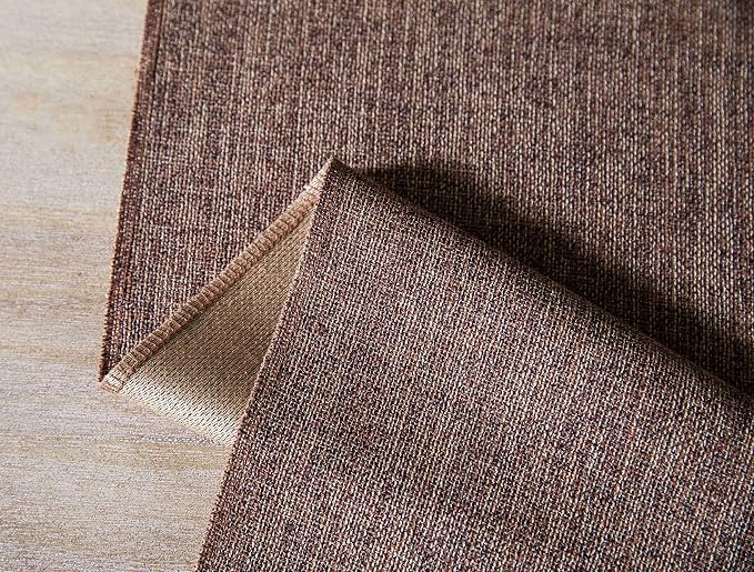 Brown Table Runners 72 Inches Long, Burlap Linen Style Rustic Farmhouse Table - Image 7