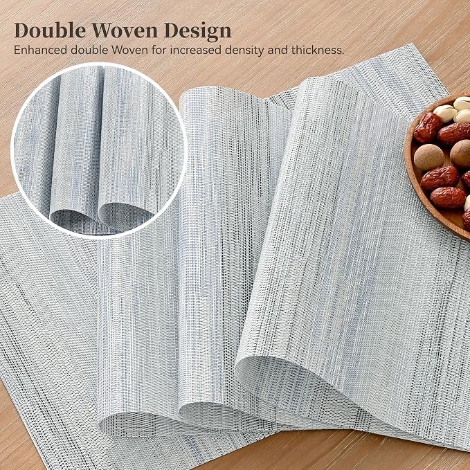 Leetaltree LightSteel Blue Placemats Set of 8 - Image 3