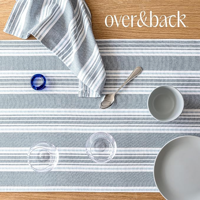 Over&Back 18x90 Woven Striped Table Runner - Image 6