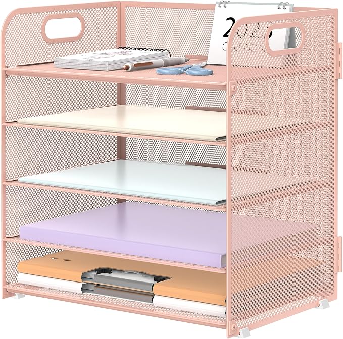 5 Trays Paper Organizer Letter Tray by SUPEASY