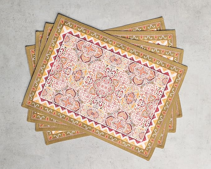 Maison d' Hermine Placemats Set of 4 Reusable 100% Cotton | Cloth Place Mats - Image 9