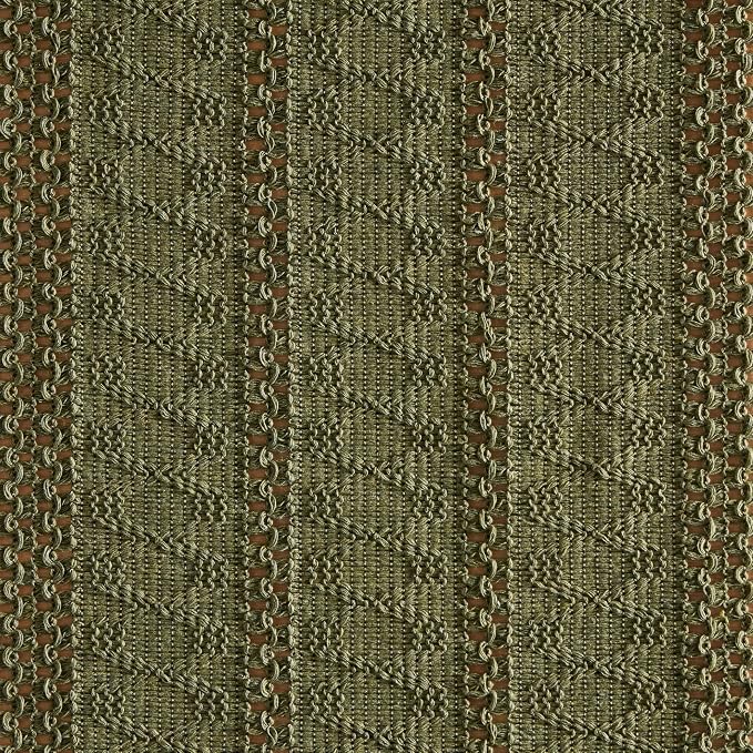 Macrame Style Boho Table Runner, 12x108 Inch Moss | Woven Boho Table Runner - Image 6