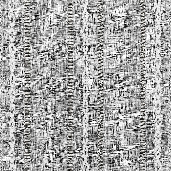 Hemstitched Farmhouse Table Runner, Charcoal 13x72 Inch, Cotton Linen Table - Image 6