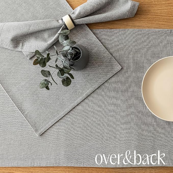 Over&Back 18x90 Woven Chambray Cotton Table Runner - Image 6