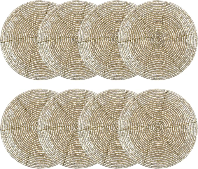 COTTON CRAFT Glitz Handmade Beaded Coaster by COTTONCRAFT